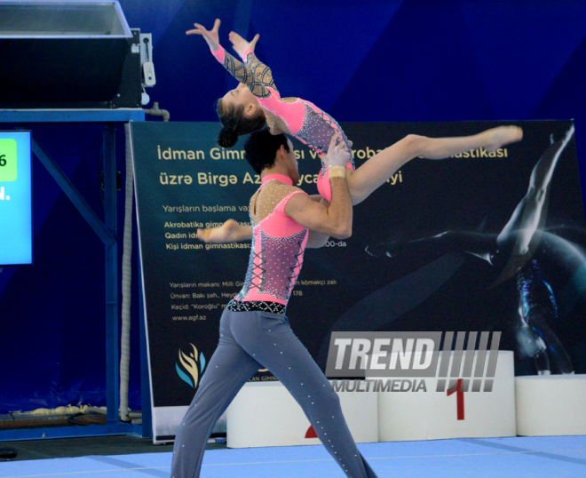 Bakıda idman gimnastikası və akrobatika gimnastikası üzrə Birgə Azərbaycan Birinciliyi start götürüb. Azərbaycan, 3 dekabr 2015